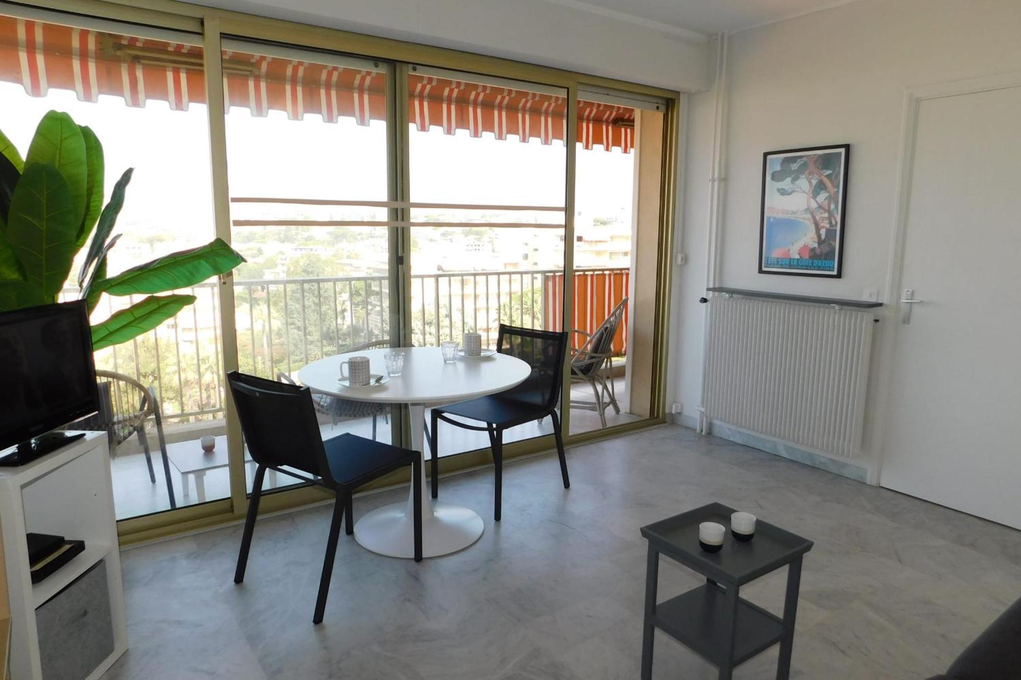 Charming T2 Eden Park With Swimming Pool Private Parking Apartman Juan-les-Pins Kültér fotó